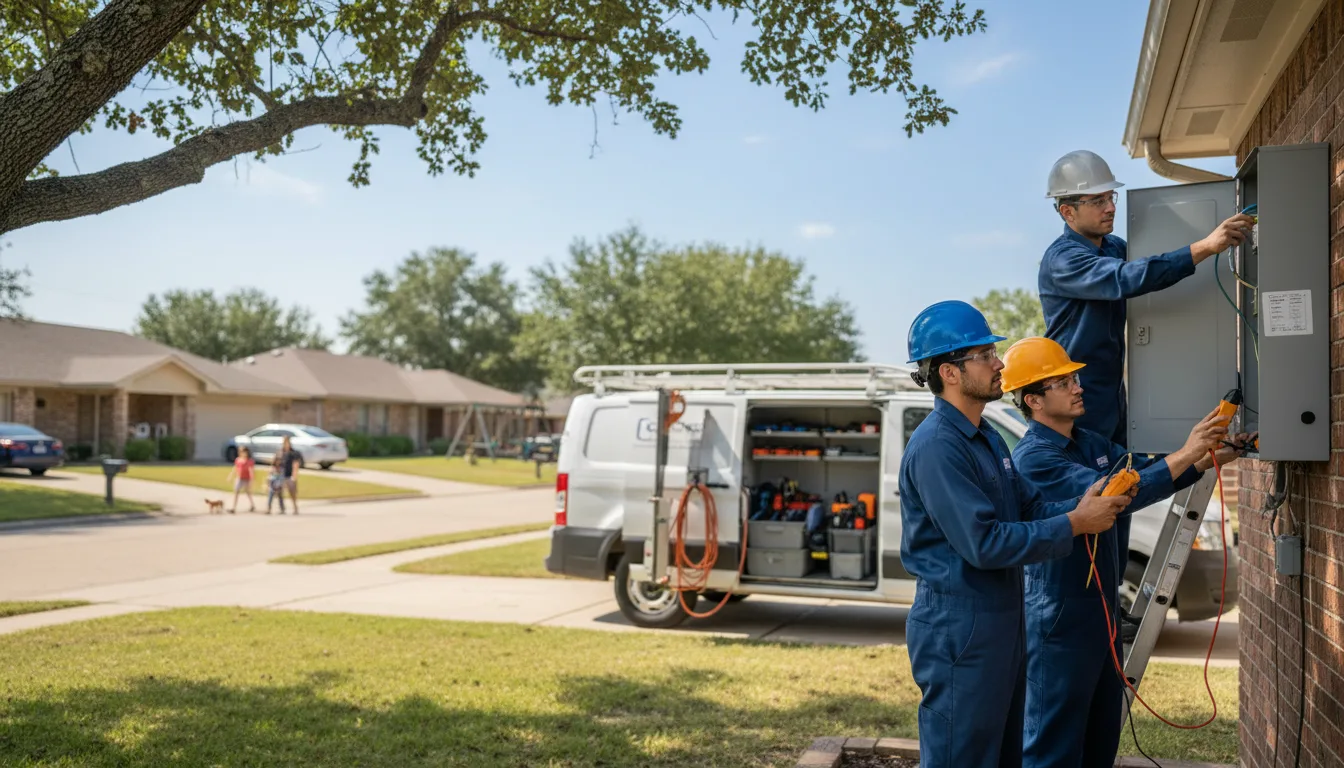 Certified electrician providing emergency electrical services in Russell, PA